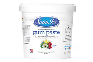 2lb Pail White Gum Paste,2lb Pail Whitegum Paste,Satin Ice White Gum Paste,Satin Ice White Gum Paste,820257