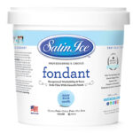 1kg Pail Baby Blue Vanilla Fondant - Satin Ice