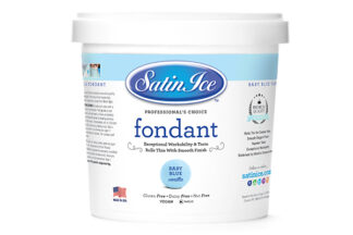 1kg Pail Baby Blue Vanilla Fondant,Satin Ice Baby Blue Vanilla Fondant,820269