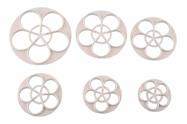 Extra Large Five petal Rose Cutter set - 6pieces | My Dream Cake Extra Large Five petal Rose Cutter set - 6pieces,AA5275