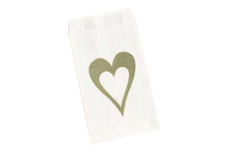 Single Heart Cake Bag Gold,BA07-P