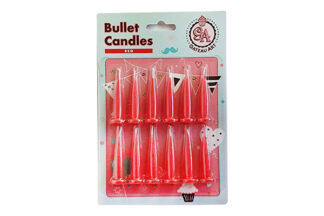 Red Bullet Candles,BLCDL-008