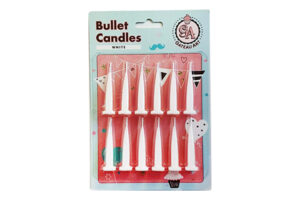 White Bullet Candles,BLCDL-011