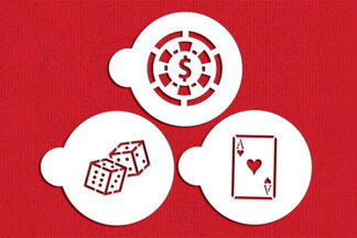 Casino Night Cookie Stencil,C768