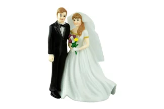 CLASSIC BRIDE AND GROOM FIGURINE,HC-D8