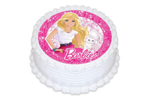 BARBIE WISHES ROUND EDIBLE ICING IMAGE,HS067525