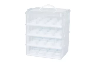 4 Tier Cupcake Caddy 48 Cupcake Holder Iconic Cake Art,ICA-TCCC48