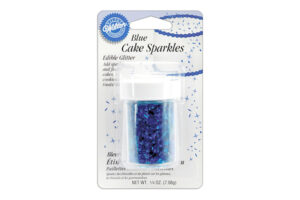 Blue Cake Sparkles Edible Glitter, 0.25 oz..,wiltoncakesparklesblueedibleglitter1192b