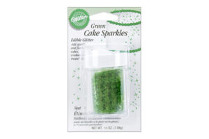 Green Cake Sparkles Edible Glitter, 0.25 oz.,wiltoncakesparklesgreenedibleglitter1195b