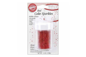 Red Cake Sparkles Edible Glitter, 0.25 oz.,wiltoncakesparklesrededibleglitter1193b