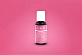 20ml Neon Brite Pink Liqua-Gel Food Colouring Chefmaster,5452