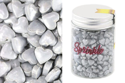 100g silver sweet hearts sprinkles,ab9494