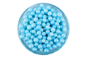 20G 2mm PEARLY LIGHT BLUE EDIBLE CACHOUS ,CPPRLBL-302