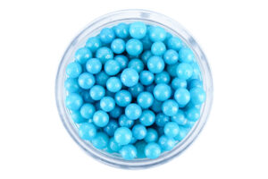 500G 4mm PEARLY BLUE EDIBLE CACHOUS ,CPPRLBL-504