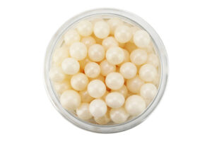 500G 4mm PEARLY IVORY EDIBLE CACHOUS,CPPRLIV-504