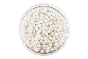 500G 2mm PEARLY WHITE EDIBLE CACHOUS,CPPRLWH-502