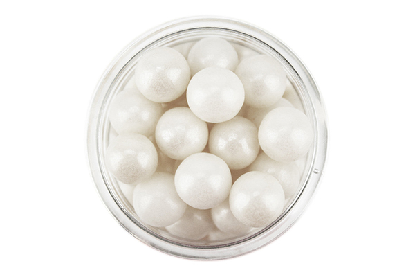500g 8mm pearly white edible cachous,cpprlwh-508