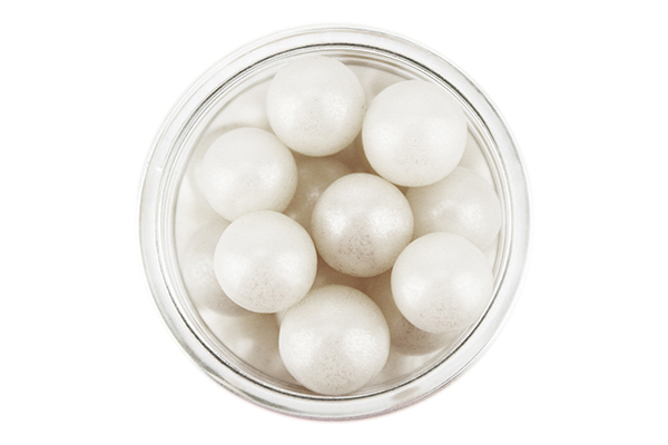 500g 12mm pearly white edible cachous ,cpprlwh-512
