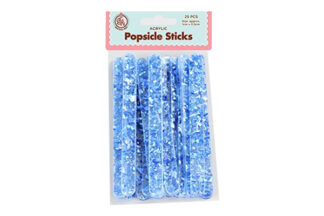 Blue Flakes - Acrylic Cakesicle Sticks,GA-PS-BF25