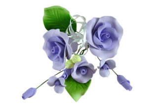 Small tea rose spray lavender,Small tea rose spray lavender,HA0026-1