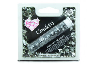 Dark Silver Stars,Confetti Stars Dark Silver,RDCON-010