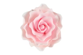 Single sugar damask rose large pink SWEET SUGAR FLOWERS,SFROSEDLPK