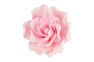 Single sugar damask rose medium Pink SWEET SUGAR FLOWERS,SFROSEDMPK