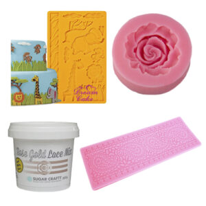 CAKE LACE, SILICONE MOULDS & VEINERS