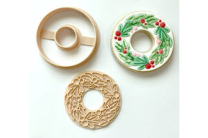 Christmas Wreath stamp and cutter,Christmas Wreath Cutter and Embosser,Christmas Wreath stamp and cutter set,LBD046