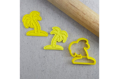 palm tree mini cutter and embosser set,set239-4