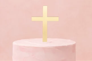 Gold Acrylic Cross Topper,UCG-ACCG10