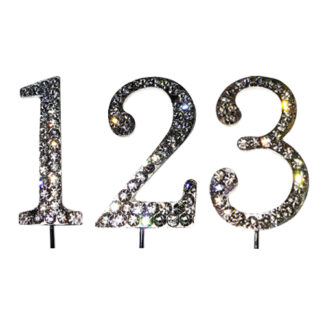 4.5cm DIAMANTE NUMBERS