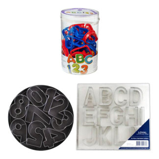 ASSORTED ALPHABETS & NUMBERS CUTTERS