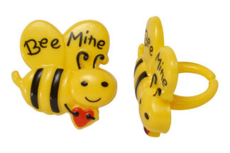 Bee Mine Cupcake Rings Decopac,Bee Mine Cupcake Rings,15999
