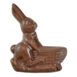 12cm 3D Easter Bunny with Basket 105 Roberts Edible Craft