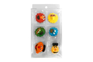 SESAME STREET | SUGAR DECORATIONS | 6 PIECE PACK BSC,FS-SESAMEST-6PK