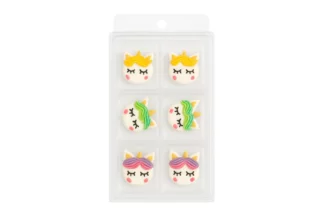 UNICORN FACE | SUGAR DECORATIONS | 6 PIECE PACK BSC,FS-UNICORNFACE-6PK