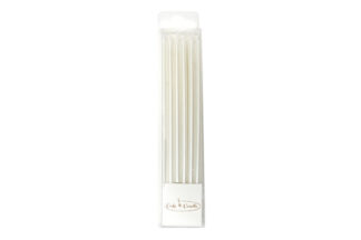 12cm Tall Cake Candles PEARLISED WHITE,12cm Tall Cake Candles PEARLISED WHITE,CC-12CMWH