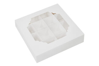WHITE Window Treat Box and Insert,PP-TREAT16