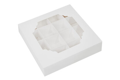 white window treat box and insert,pp-treat16