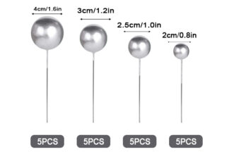 20Pce Silver Balls Decorations,SB20-1
