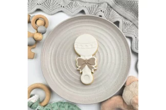 Baby Rattle Debosser and Cutter Set Custom Cookie Cutters,SET070