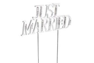 Wedding Silver Bridal Just Married,120-025