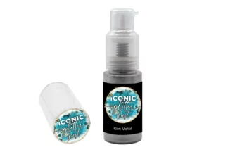 10g GUN METAL PUFF ICONIC LUSTRE - Iconic Cake Art,IG-F8025P