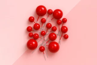 Red Ball Topper 20PCS Iconic Cake Art,RDBT-20