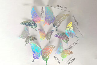 Butterflies Card Stock 12 Pack Rainbow,SH-BFCR12