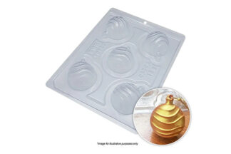 CHRISTMAS BAUBLE WAVES MOULD 3 PIECE,BWB-10052