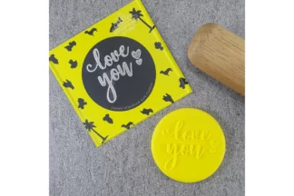 Love You Debosser Custom Cookie Cutters,DEB055