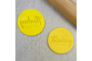 Mixed Imprinted and Raised Embossing Thinking Of You Embosser Custom Cookie Cutters,EMB001-3D