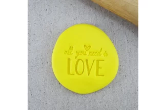 60mm All You Need Is Love Embosser Custom Cookie Cutters,EMB034